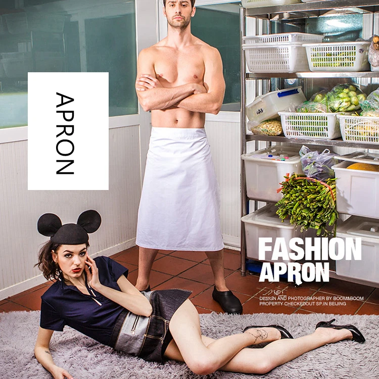 Pure color kitchen apron for women men Chef waiter coffee shop barbecue hairdresser aprons custom logo gift Bibs wholesale