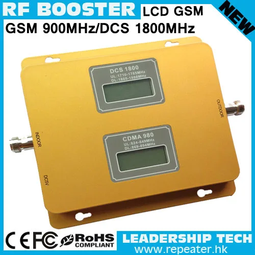 GSM/DCS 900 мГц/1800 мГц ЖК-дисплей дисплей Dual Band мобильного телефона ретранслятор сигнала Dual Band сотовый телефон Booster GSM усилитель