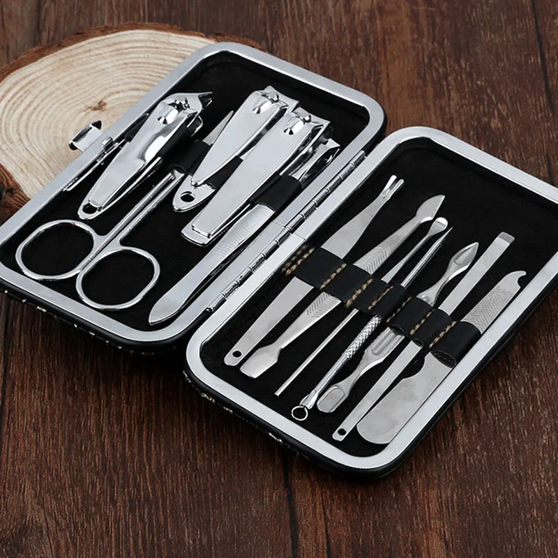 12 in 1 Nail Clipper Kit Care Set Pedicure Scissor Tweezer Ear Pick Utility Manicure Tools MH88 | Красота и здоровье