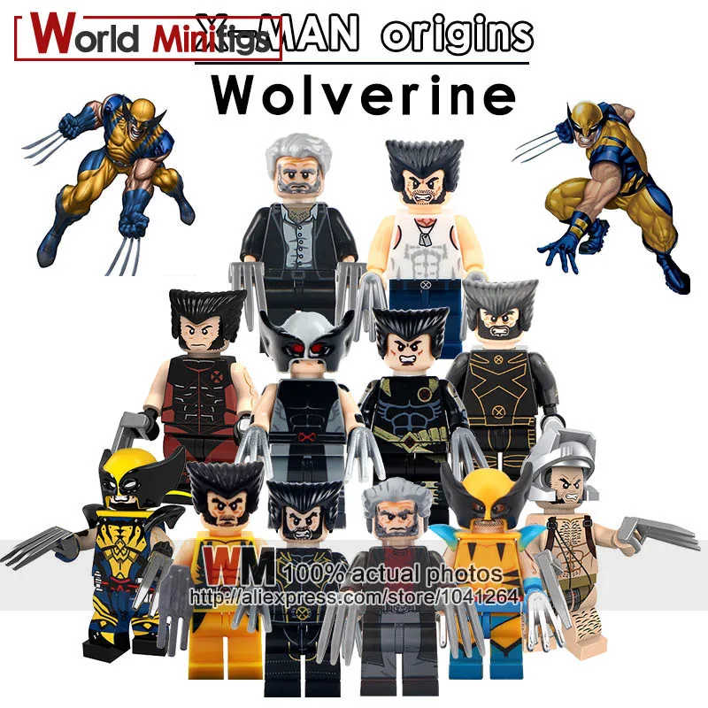 

Single Sale Infinity War Marvel Wolverine Figure X-Men Super Hero Building Blocks Sets Models Bricks Toys Legoingly Kids Gifts