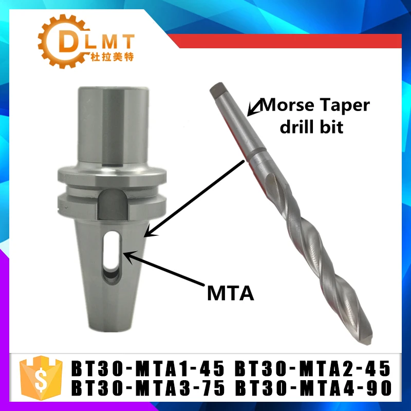 BT30 MTA1 45 BT30 MTA2 45 BT30 MTA3 90 BT30 держатель конуса Морзе MTA конус сверла по металлу MTB Морс конусности фрезы