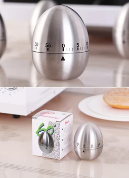 

Mechanical Egg Kitchen 60 Minutes Stainless Steel Timer Cooking Timer Alarm Kitchen Tool Kitchen Countdown Kitchen Clock