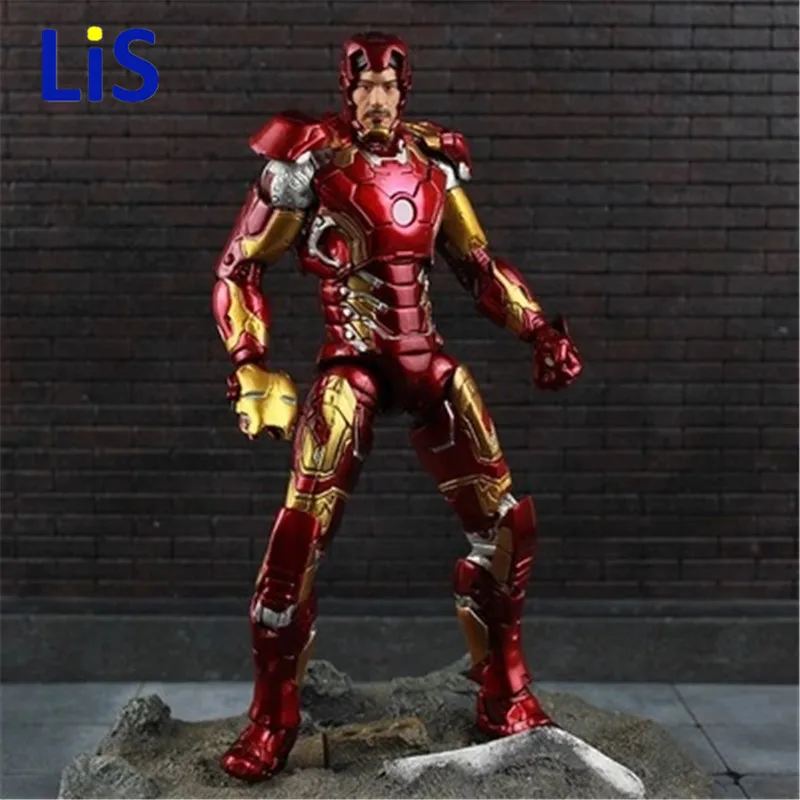 Новые горячие TheAvengers IronMan фигурка модель 20 см MK42 MK43 кукла Железный человек ПВХ игрушечная фигурка acgn Brinquedos аниме детские игрушки