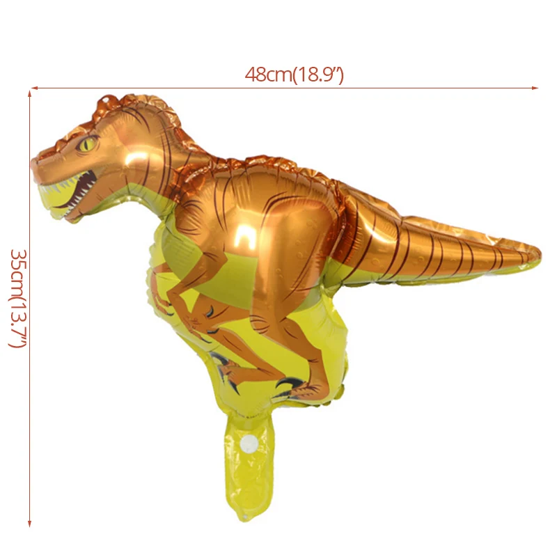 Воздушные шары из фольги в виде динозавра, украшения для дня рождения, Детские гелиевые шары в стиле динозавра из джунглей, вечерние шары в виде динозавра, принадлежности для детского душа - Цвет: 1pcs balloon