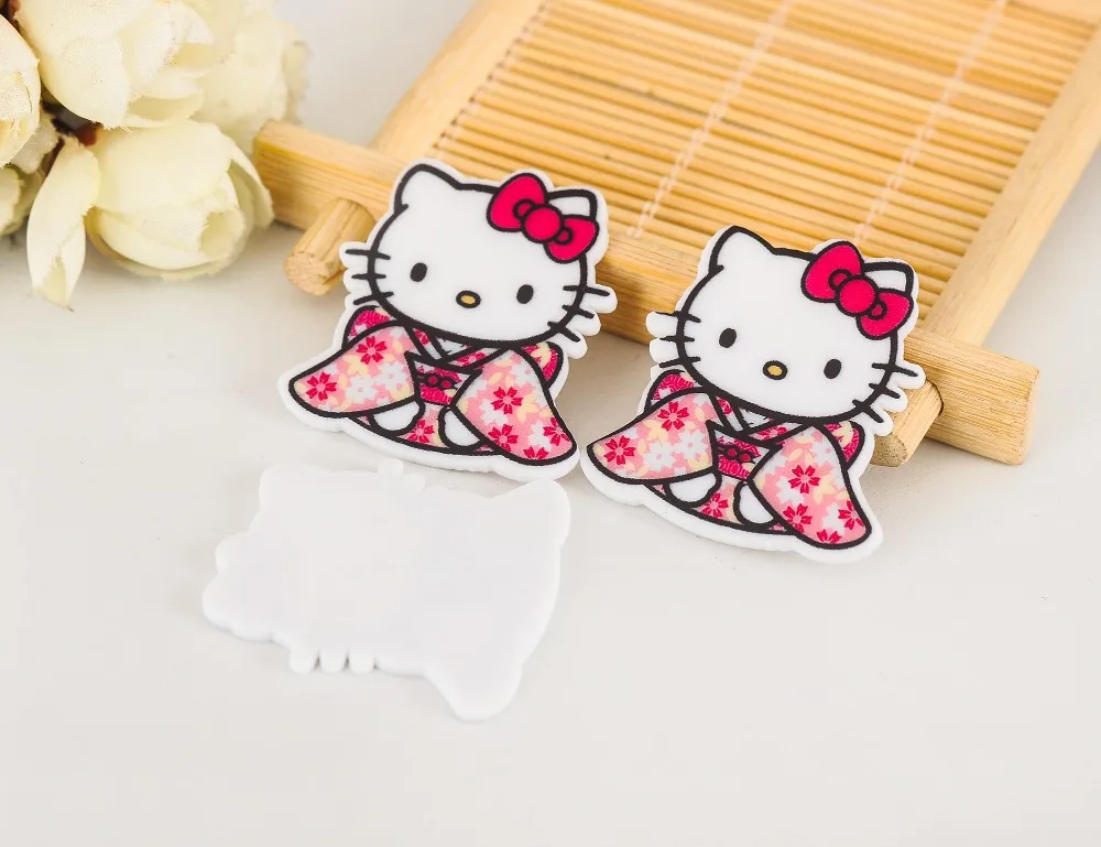 

10pcs/lot DIY resin cabochons accessories flat back resin planar cat