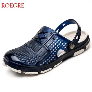 

2019 New Summer Leisure Mens Sandals Water Beach Mens Clogs Man Jelly Sandals mens chef shoes lightweight sandal garden clogs