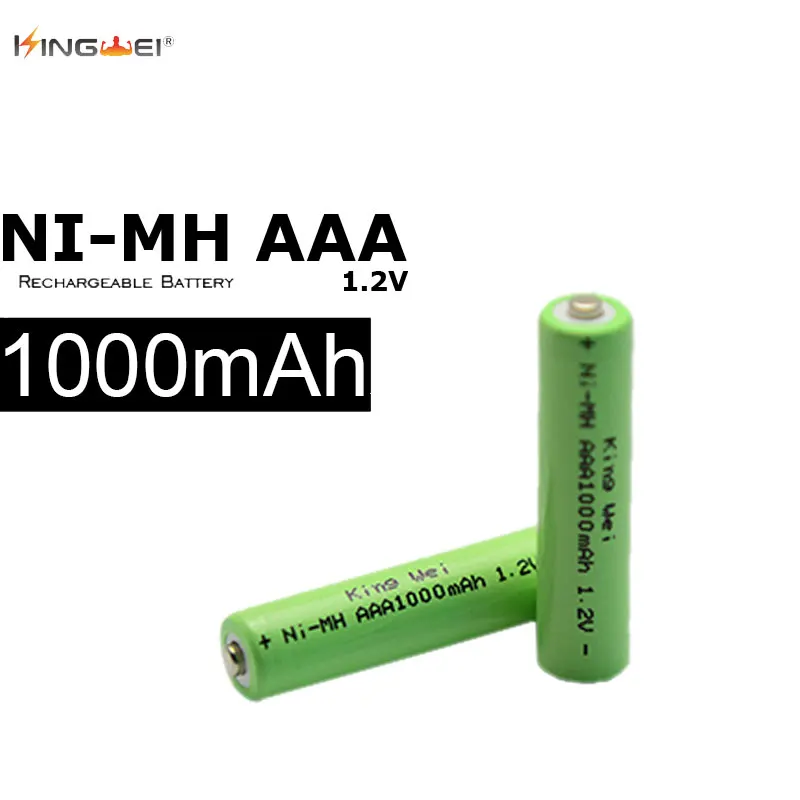 10 шт. перезаряжаемые аккумуляторы AAA 1 2 в Ni MH 1000 мАч|rechargeable battery|aaa rechargeable batterybattery 1.5v
