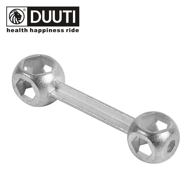 Best 6 15mm Zinc Alloy Bone Shape Bicycle Wrench Portable 10 in 1 Holes Mountain Bike Repair Hand Tool Cycling Bicycle Hexagon Wrench