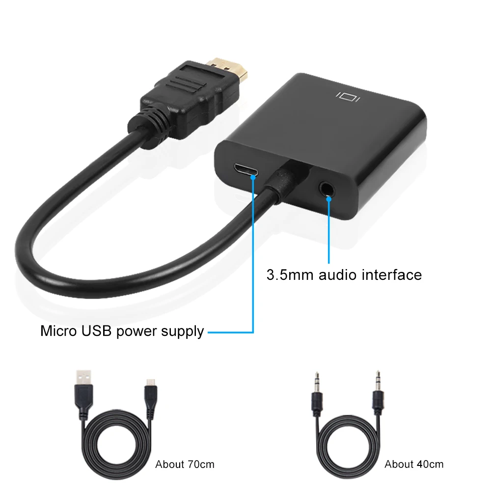 High-Quality-HDMI-to-VGA-Adapter-Male-To-Famale-Converter-Adapter-1080P-Digital-to-Analog-Video
