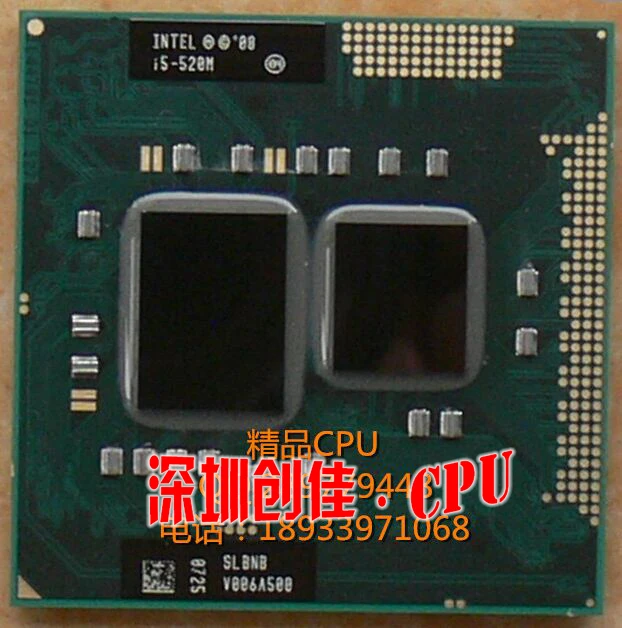 Original Intel core Processor I5 520M 3M Cache 2.4 GHz Laptop Notebook ...