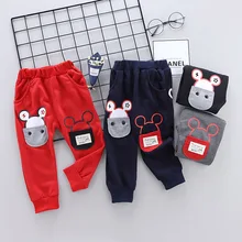 Новинка; модные штаны-шаровары с рисунком для детей; леггинсы для мальчиков и девочек; весенне-осенние штаны; брюки с эластичной резинкой на талии; одежда для малышей