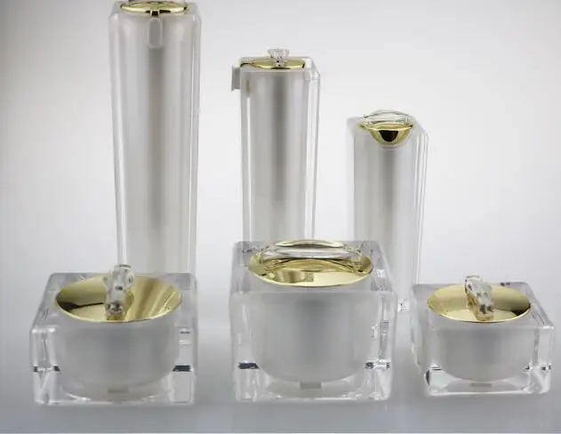 

Factory direct Square Crystal Acrylic Cosmetic Lotion Bottle Cream bottle