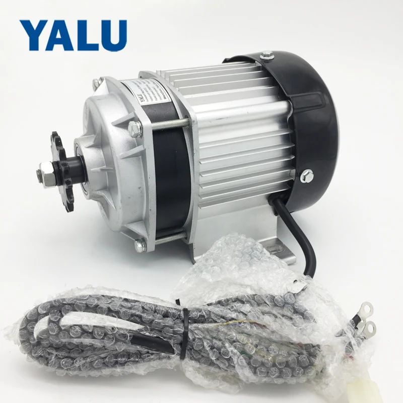 Cheap YALU BM1418ZXF 500W 48V UNITEMOTOR BLDC Planetary Reducer Engine Brushless E-Tricycle Electric Three Wheel Rickshaw DC Motor 1