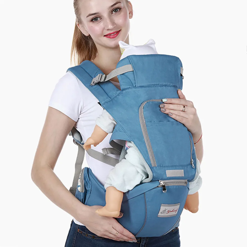 Gabesy Ergonomic Baby Carrier Infant Kid Baby Hipseat Sling Front Facing Kangaroo Baby Wrap Carrier for Baby Travel 0-36 Months