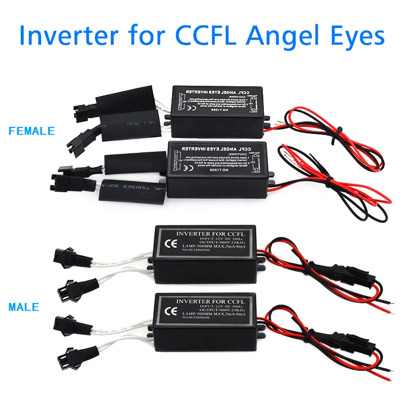 

SKYJOYCE 1 Pair CCFL Driver Inverter Replacement 1 for 2 Lamps CCFL Angel Eye Driver Halo Ring CCFL Spare Ballast For E39 E46