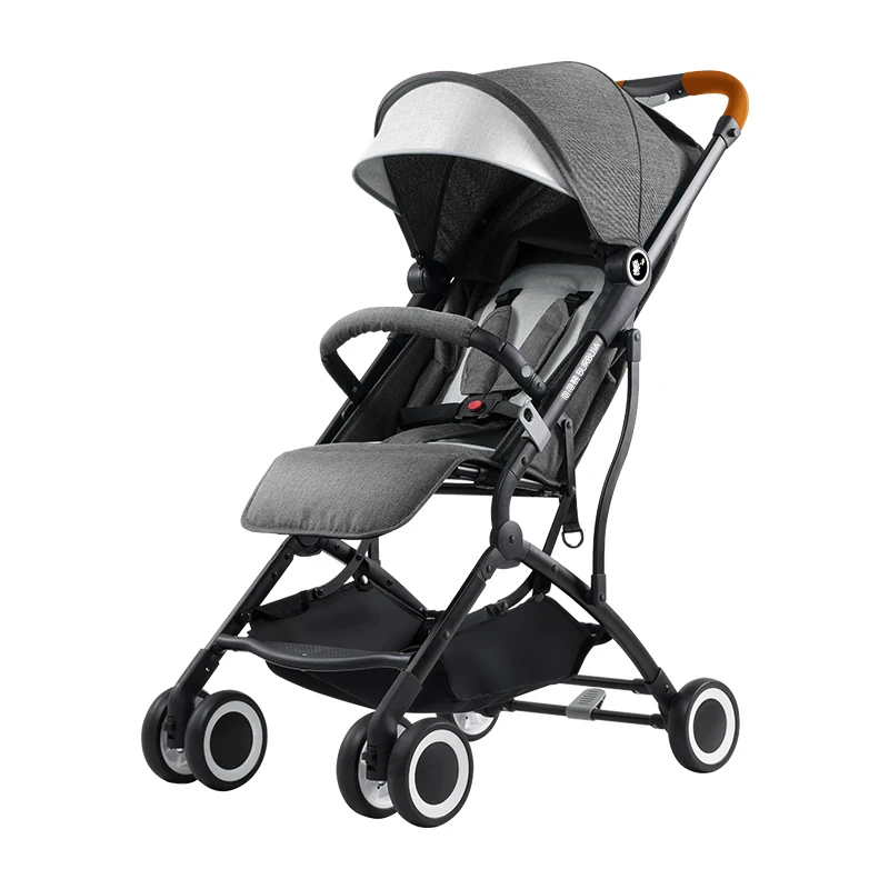 

Portable Traveling Folding Baby Stroller High landscape comfortable Four Round stroller Baby Boy Handcart The newborn gift