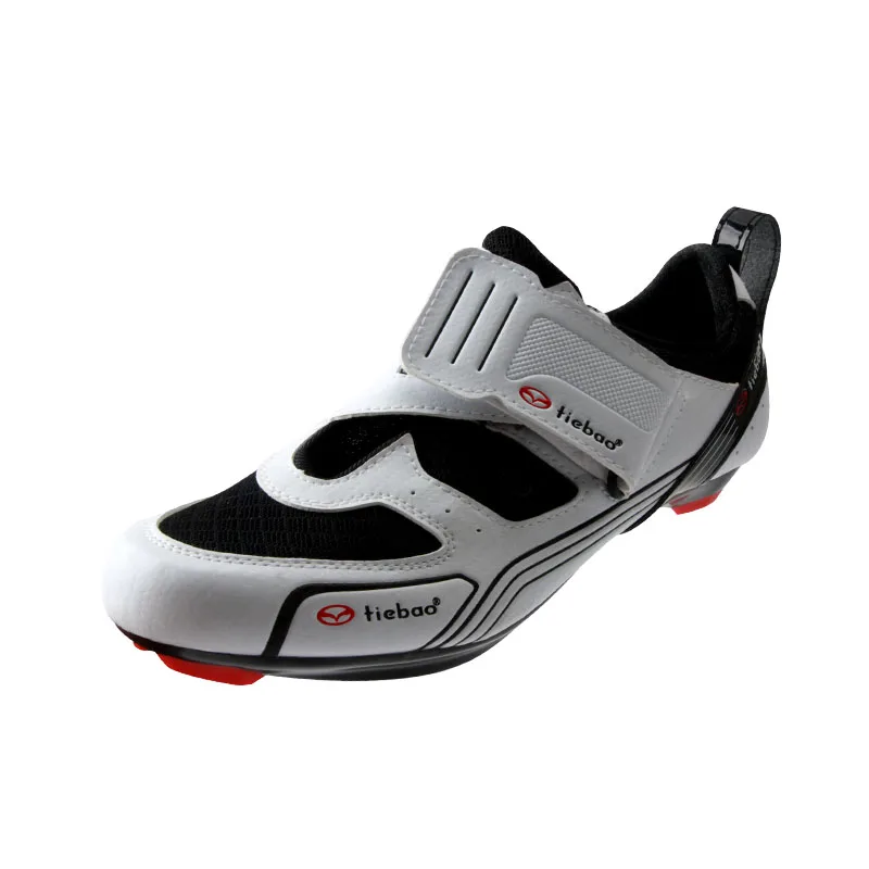 TIEBAO Triathlon ciclismo zapatos suela dura bicicleta zapatos SPD Cleat bicicleta zapatos ligero Ciclo de carretera R1691