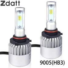 Zdatt 2 шт. H4 светодиодные лампы головной светильник H1 H8 H9 H11 9500 12V Led 360 градусов CSP 72W фары для 8000Lm 6500K Автомобильные светодиодные лампы в байкерском стиле