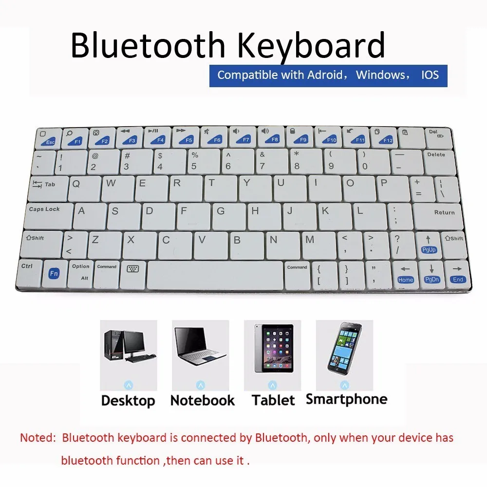 Ultra-slim Wireless Keyboard Bluetooth Keypads