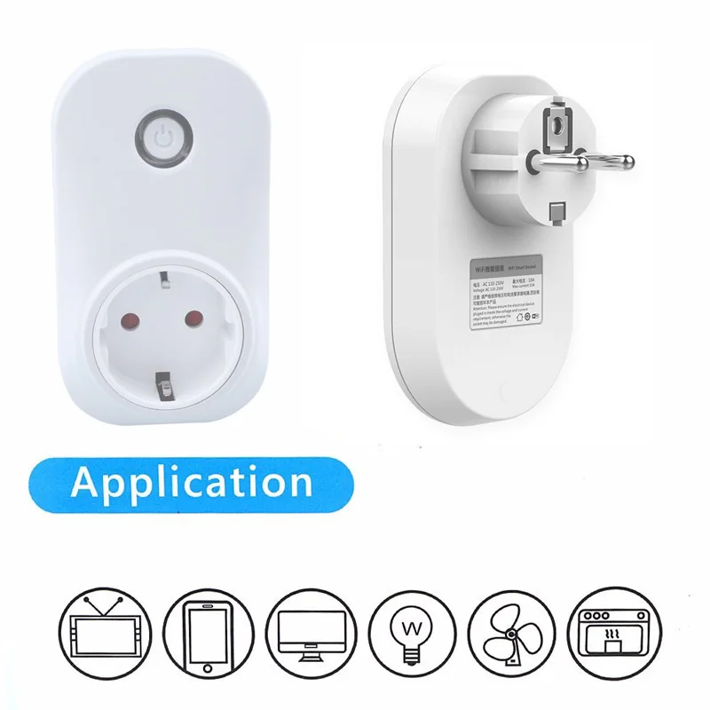 

New WIFI Smart Plug Smart Switch Socket EU Plug Audio Control Smart Timing Socket Wireless Outlet Voice Intelligent Control