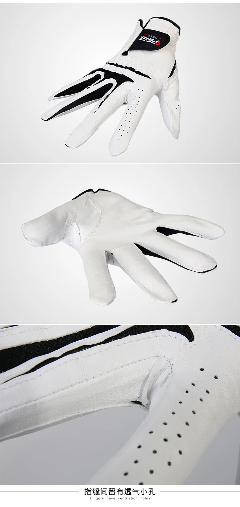 Новые PGM Аутентичные мужские перчатки для гольфа, дышащие кожаные овчины Левая Правая рука противоскользящие для начинающих