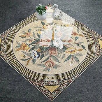 

3d Mosaic Geometric Tile Floor Stickers Modern Design Self Adhesive Decal for Living Room Kichen Bathroom Home Decoration 0528#