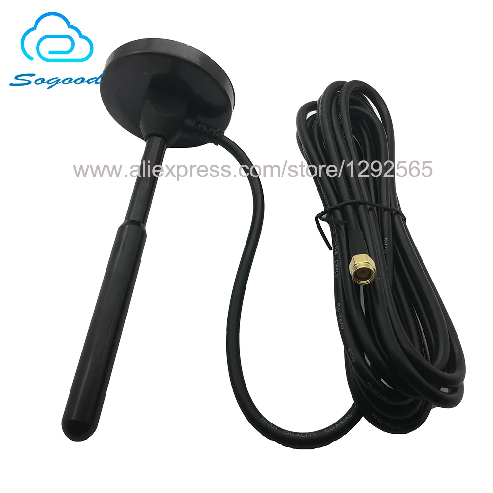 

New external 3m CDMA/GPRS/GSM/LTE/3G/4G suction cup antenna omnidirectional 30dbi high gain antenna SMA male needle Antenna