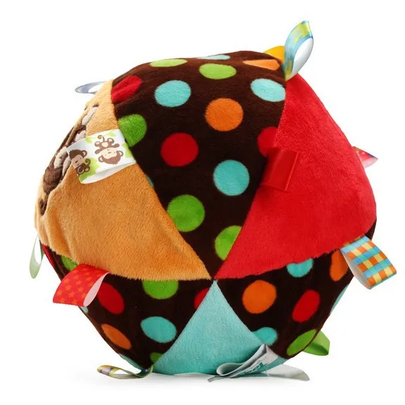 YOOAP Baby Soft Plush Ball Children Animal Toy With Sound Rattles Infant Toy Bright Colors Crawl Ball For Infant
