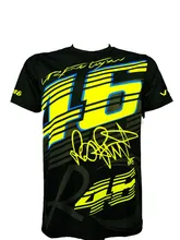 Valentino Rossi VR46 46 Camisetas de Motocross bike Cycling Racing Motocicleta Motor de La Bicicleta de SECADO RÁPIDO de Manga Corta T-shirt