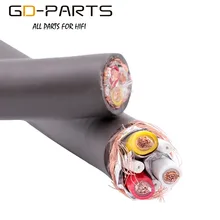Viborg RISR 5N OFC Mains AC Power Cable Litz Structure AC Power Cord Wire Pure Brass Shielding PVC Insulator Hifi Audio DIY 1m viborg high end pure copper eu power cable plug mains ac schuko power adapter electric power connector 250v 16a hifi audio diy