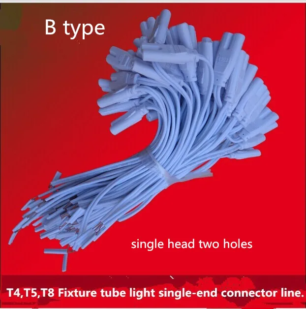 30 см длиной T8 светодиодный соединитель T4/T5/T8 светодиодный гибкий соединительный кабель для осветительных приборов