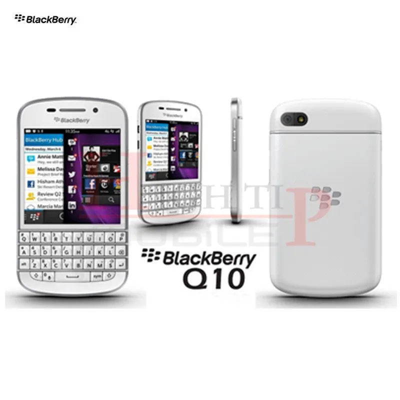 Разблокированный Q10 Blackberry мобильный телефон 3g 4G сеть 8.0MP двухъядерный 16G rom Восстановленный