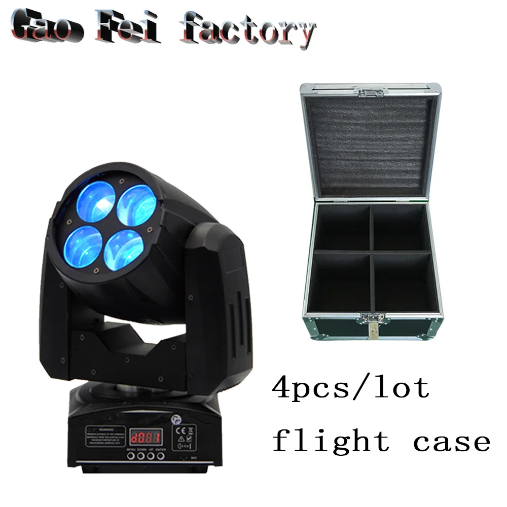 

flight case 4PCS/LOT High Power DMX 60W Led Beam Moving Head Dj Stage Light