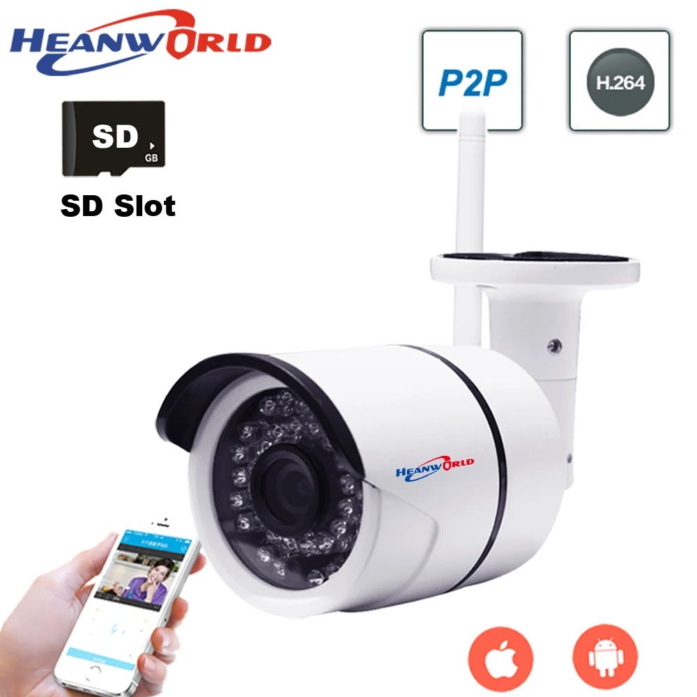 Security & Protection Strong-Willed Heanworld 1080p Hd Outdoor Bullet Ip Camera Waterproof Cctv Security Camera Support P2p Onvif Mobile Phone View Day And Night Fine Quality Video Surveillance