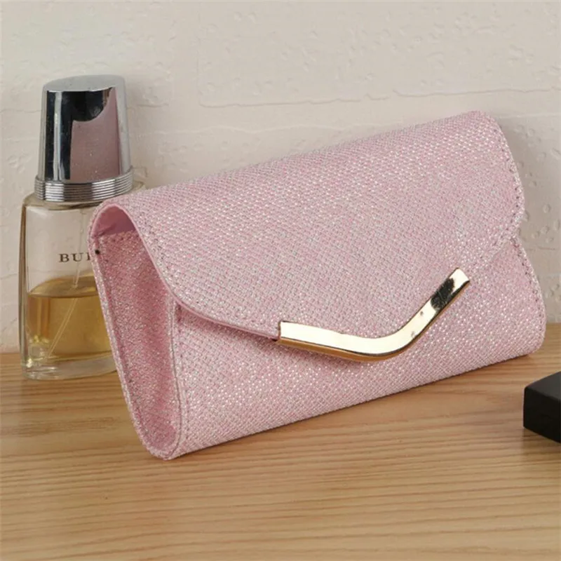 

Ladies Upscale Evening Party Small Wallet Women Girls Luxury Solid Clutch Bag 2019 Fashion Pink Purse Handbag Portefeuille Femme