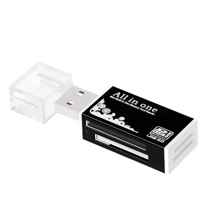 Новинка; Лидер продаж 4 в 1 USB2.0 Портативный Мобильный Card Reader для SDHC Micro SD MMC M2 MS про карты