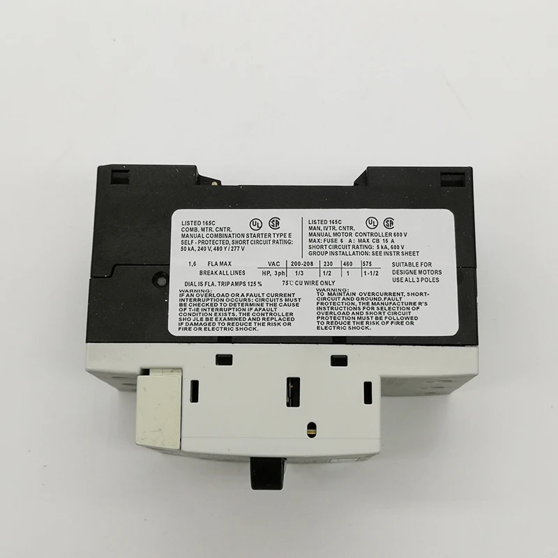 Siemens Model 3RV1011-1AA10 3-Pole Motor Starter Contactor