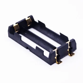 

10pcs/lot Best quality dual bay 18650 battery sled SMT/SMD battery holder charger for 18650 3.7V rechargeable Lithium batteries