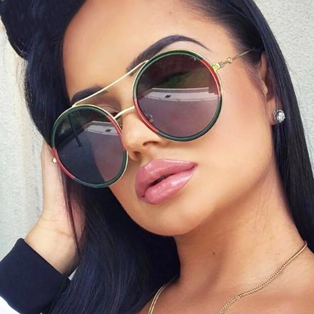 Aliexpress.com : Buy 2018 Clear Round Oversized Sunglasses Women Brand