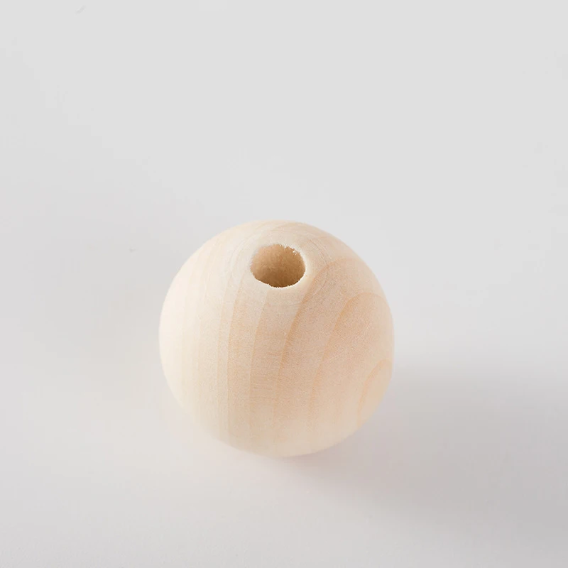 Ручной работы DIY 4-50 мм натуральный шар разделитель деревянные бусины экологически чистые деревянные бусины без свинца деревянные шарики perle en bois