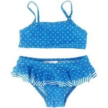 Г. Пляжные купальники бикини для новорожденных девочек; детский купальный комплект; милый раздельный купальник в горошек с юбкой; детское бикини для младенцев