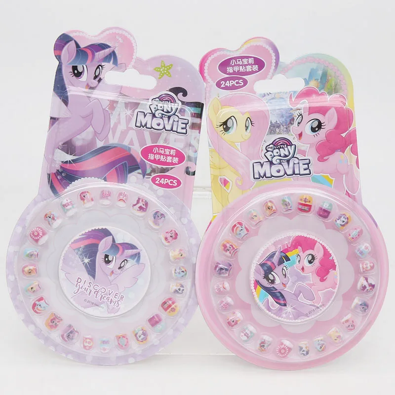 Новые игрушки My Little Pony ПВХ наклейки пони упаковка детские для ногтей девочек