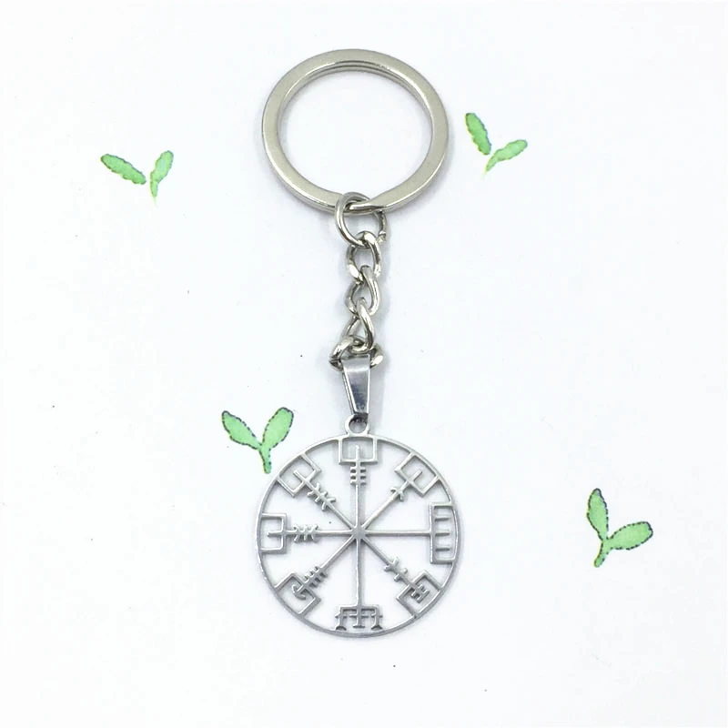 10 шт./лот Vegvisir ожерелье викинга Runic Bookmark браслет Компас Брелок Эмблема Asatru Talisman