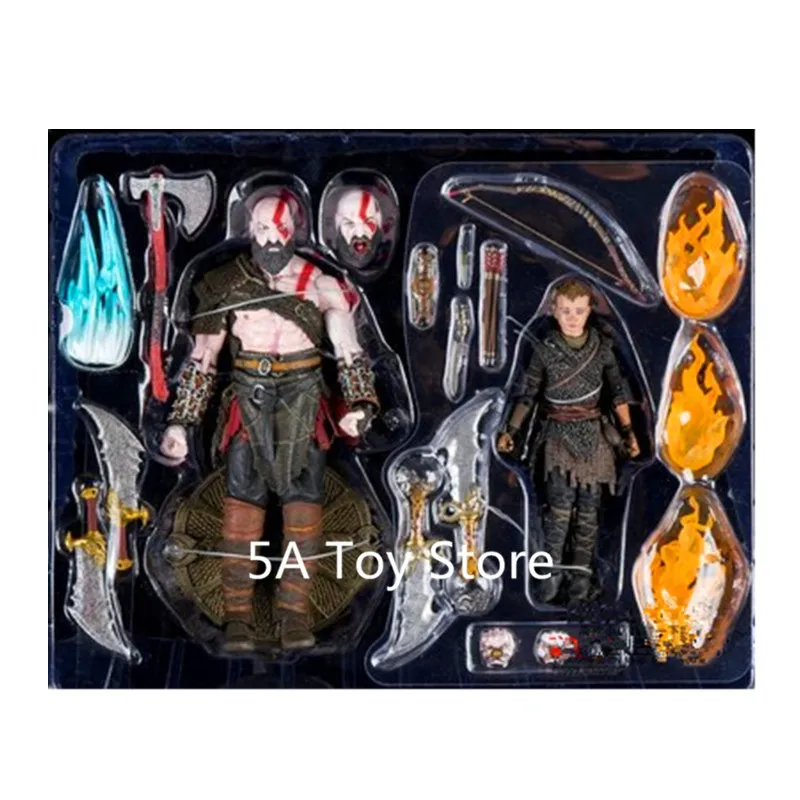 Игрушки NECA God Of War 4 Kratos& Atreus Ultimate, 2 шт. в упаковке, Коллекционная модель, игрушка, кукла