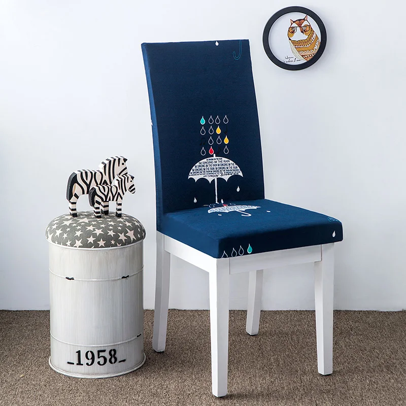 

printing Pattern Chair Covers Spandex Dining Room Stretch Seat Cover Chair Protective Case for Restaurant basen ogrodowy