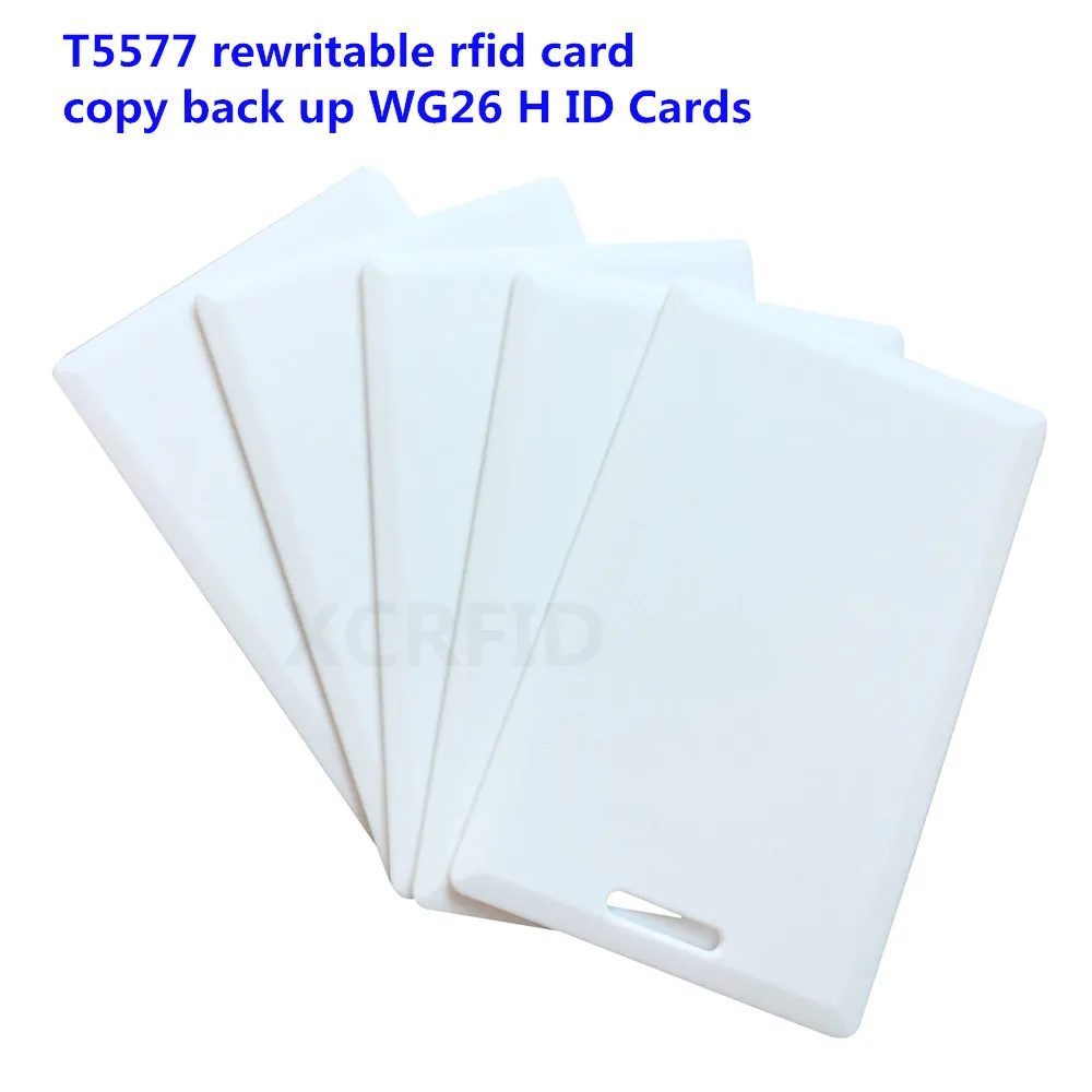 Rfid 125 кГц T5577 перезаписываемый 1,8 мм Толщина карты Копир Дубликатор Клон Резервное копирование WG26 H ID карты