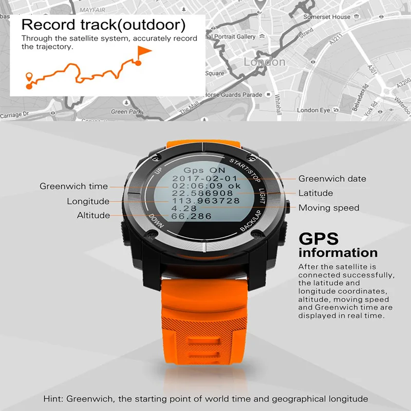 s928 gps outdoor digital running smart sports watch