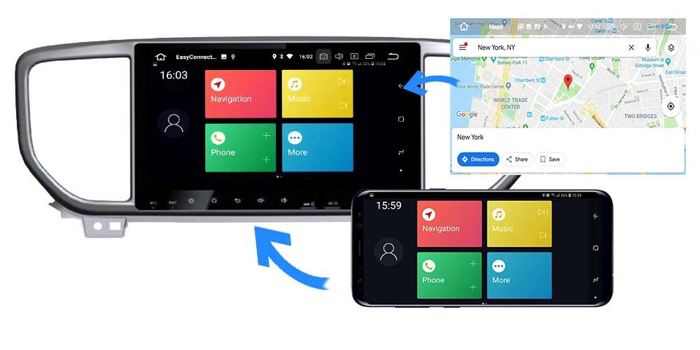 Sale Belsee for Kia Sportage 2019 Android 9.0 Car Radio IPS Screen 8 Core 4GB 64GB 2 Din Stereo Audio Autoradio GPS Navigation Unit 5
