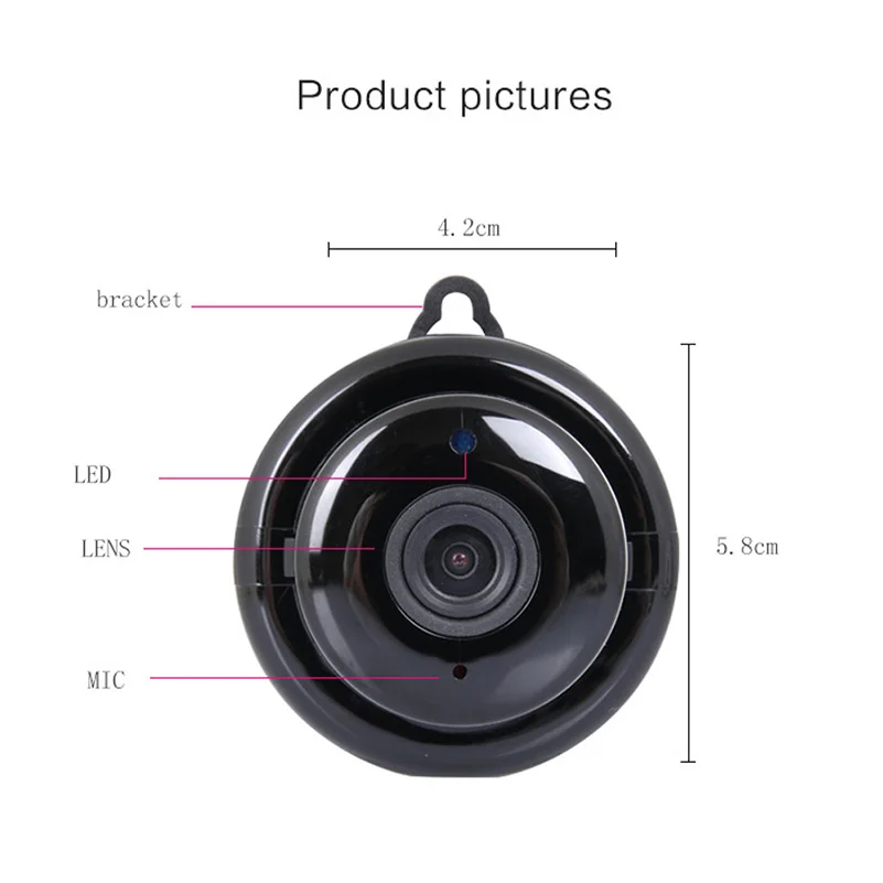 Full HD 1080P Мини Беспроводная Wi Fi IP камера ночного видения мини видеокамеры