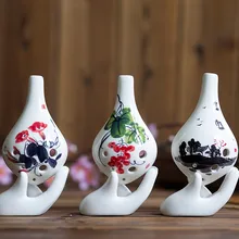 6 отверстий alto C ocarina Pure glaze ручная роспись узоры на заказ акция с шестью отверстиями AC ocarina для школьного обучения